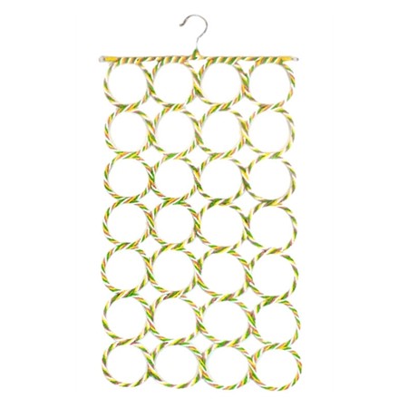 Green and Yellow Scarf Hanger - Click Image to Close